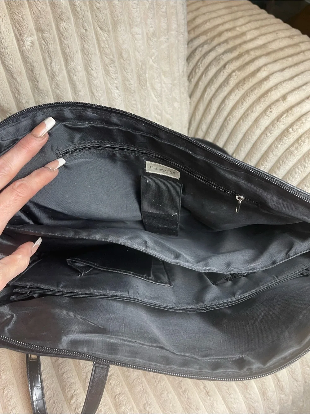 Coldwater Creek Black Interior Organizer Pouch
